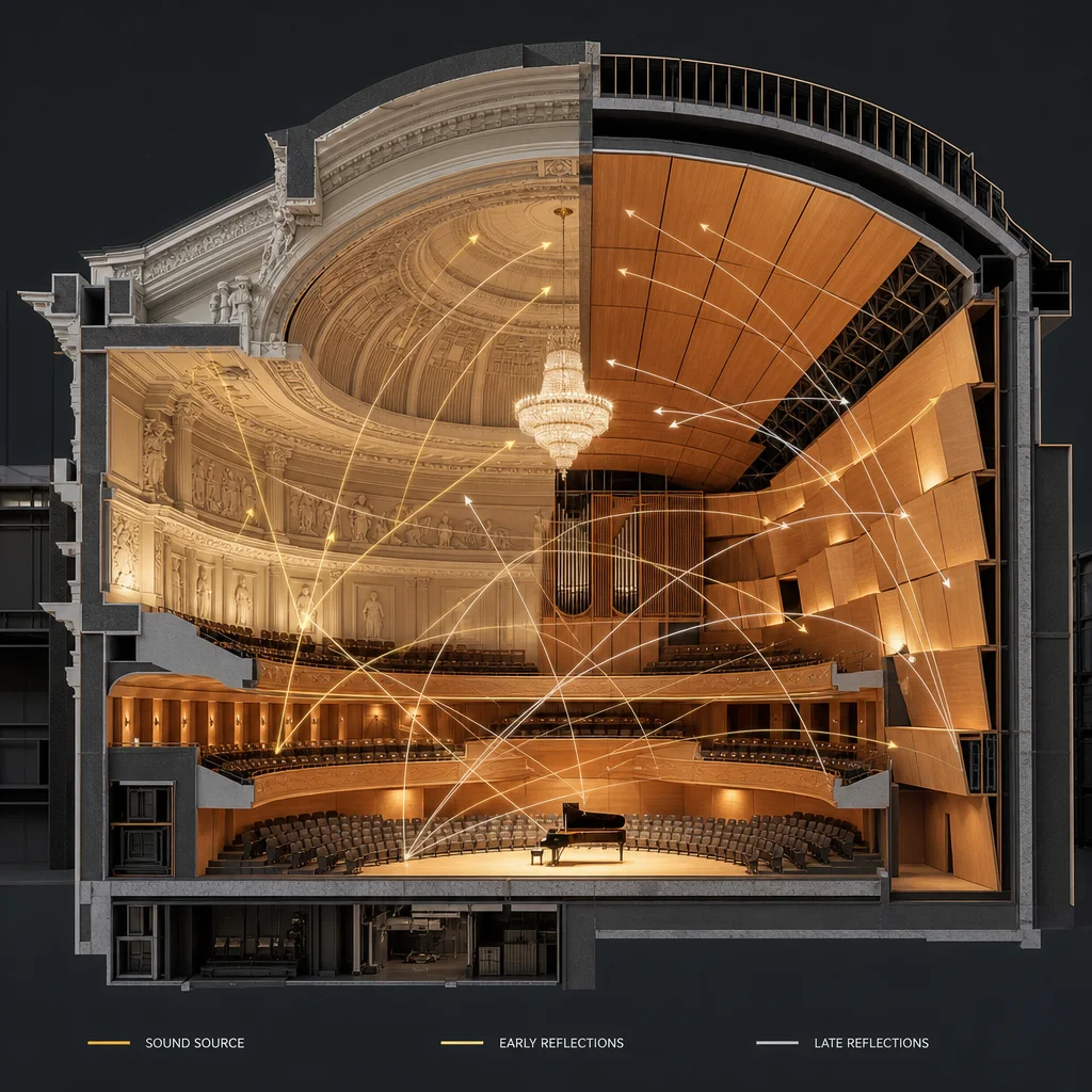 Read more about the article Akustische Besonderheiten historischer Konzertsäle und moderner Auditorien